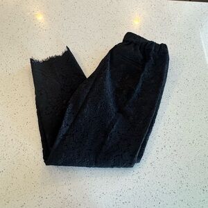J. Crew Black Lace Pants, Size 2